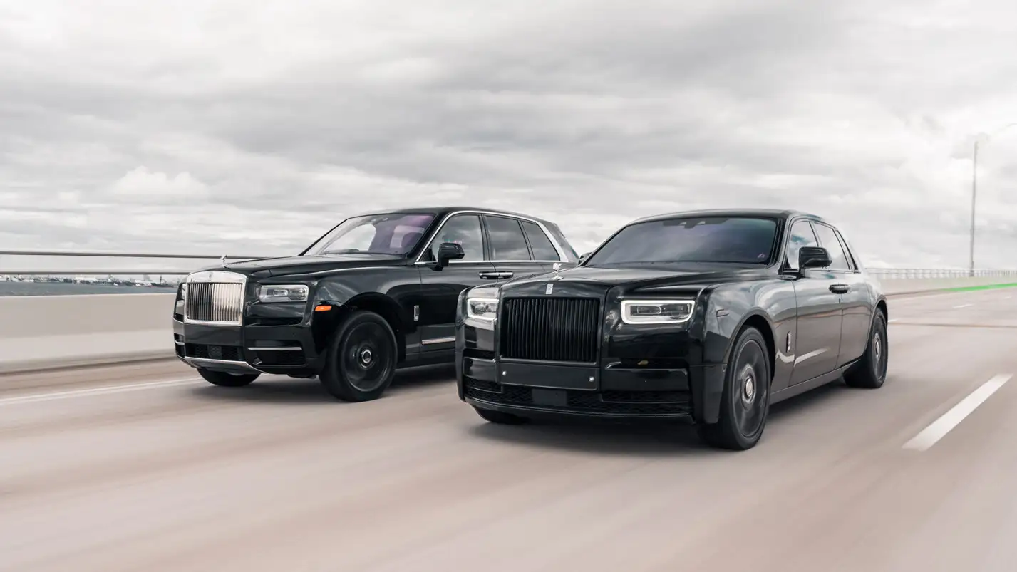 rolls royce phantom rental and rolls royce cullinan rental driving mph club