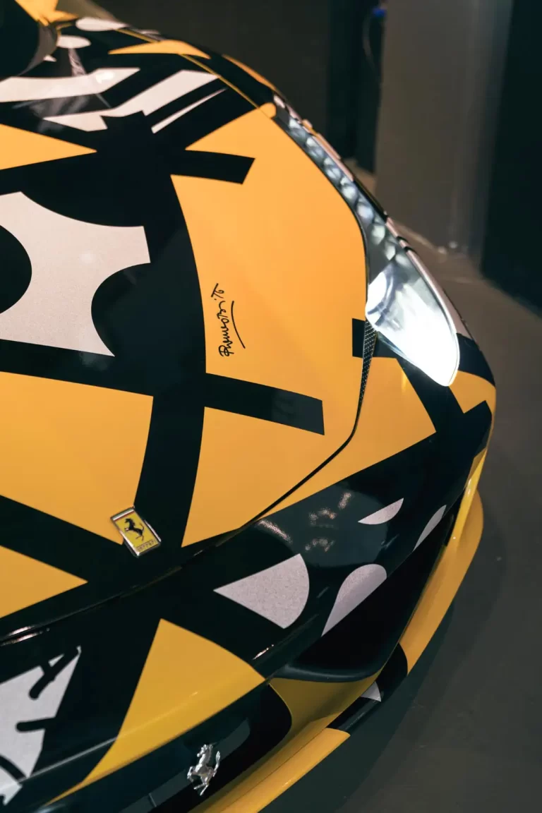 mph club exotic car rental ferrari 458 romero britto design