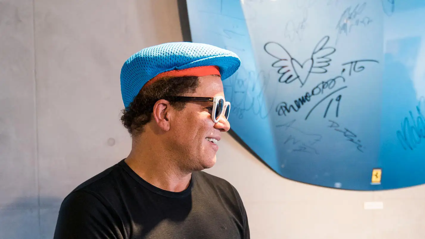 romero britto and the ferrari hood mph club