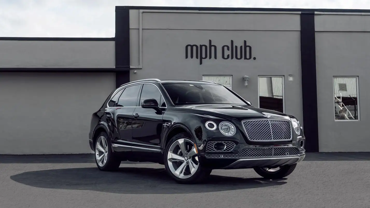 bentley bentayga rental exterior luxury car mph club