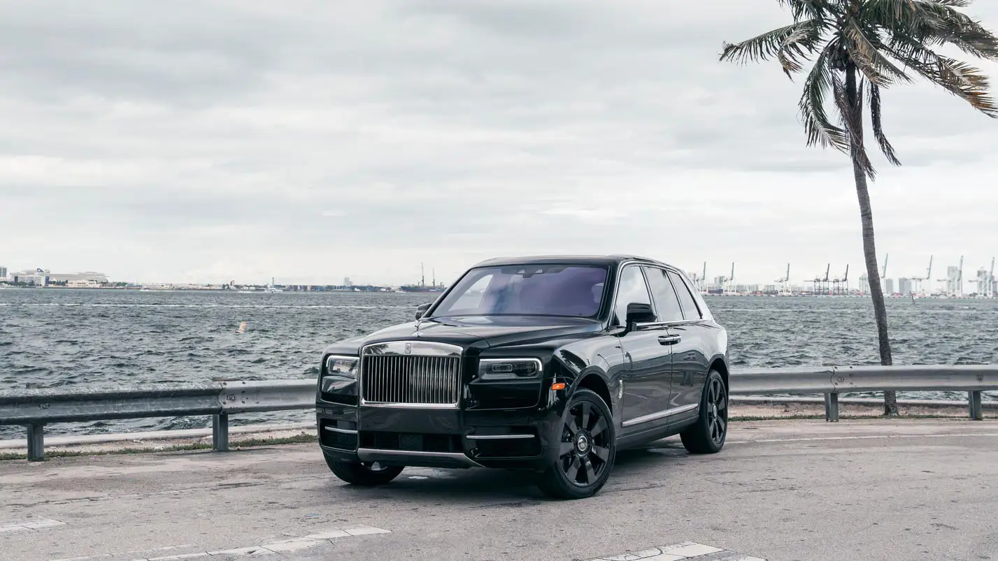 rolls royce cullinan rental exterior luxury car mph club