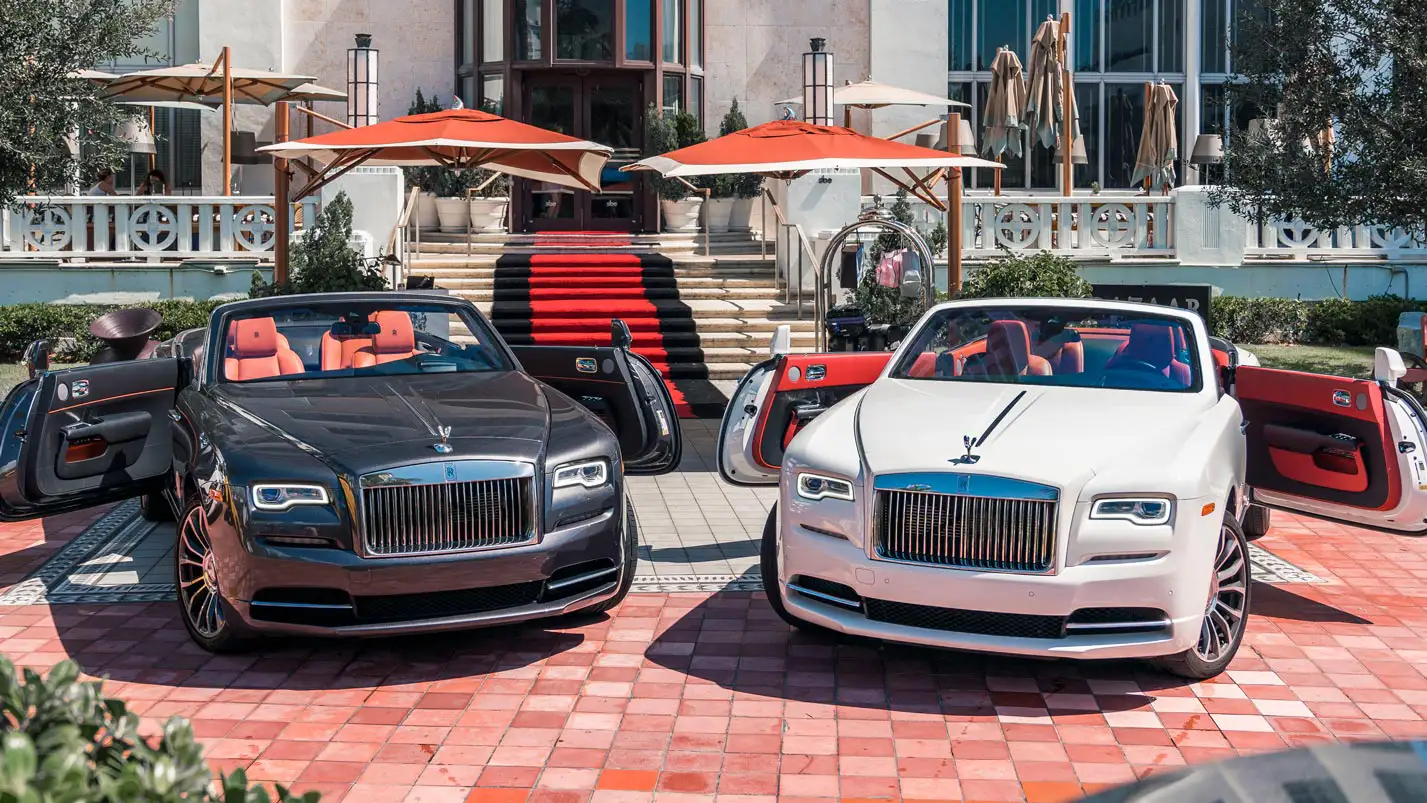 rolls royce dawn rental exotic car mph club