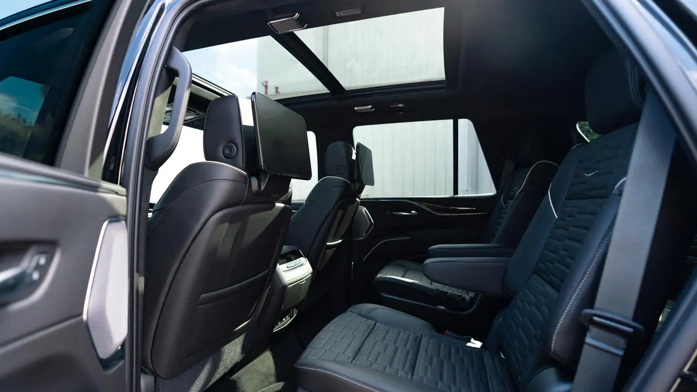 luxury suv rental cadillac escalade interior mph club