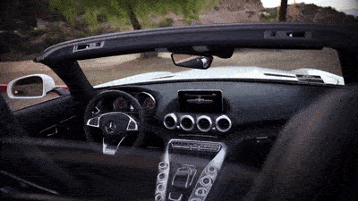 Gray Mercedes Benz GT Convertible rental mph club