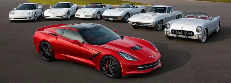2014 Chevrolet Corvette Stingray with C1 C2 C3 C4 C5 C6 Corvettes