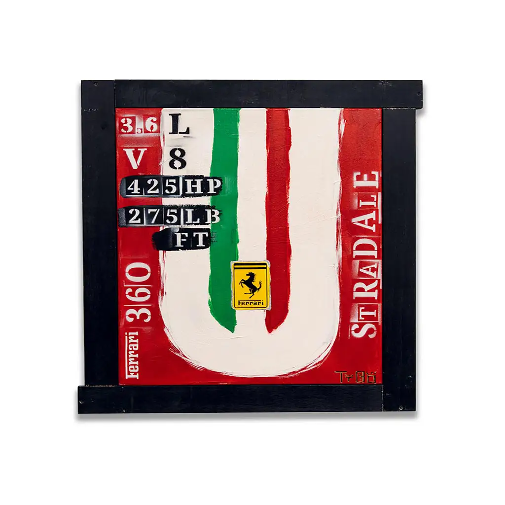 mph club art Frank Tibo Ferrari Tribute Stradale paint