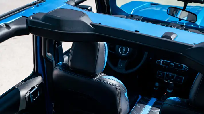 Jeep Gladiator rental interior view mph club
