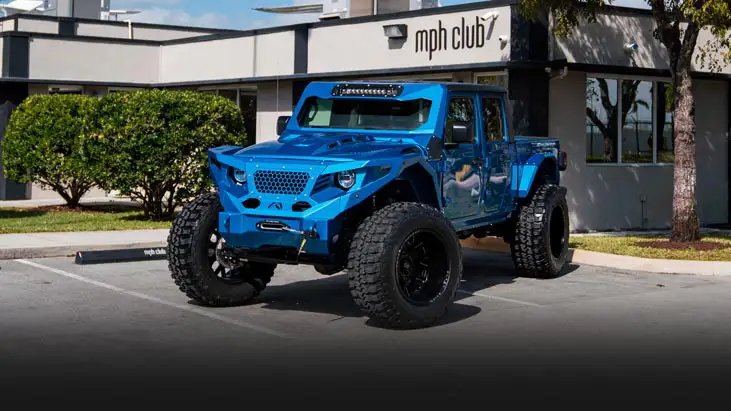 Jeep Gladiator rental profile view rszd mph club