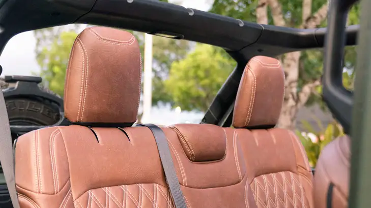 Jeep Wrangler rental interior view mph club