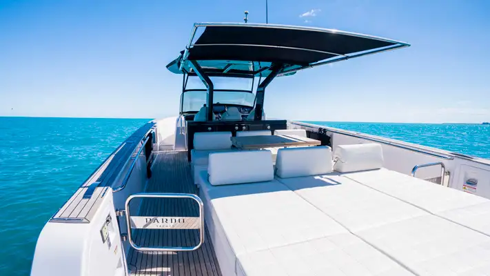 Pardo 43 charter Monaco control bow view mph club