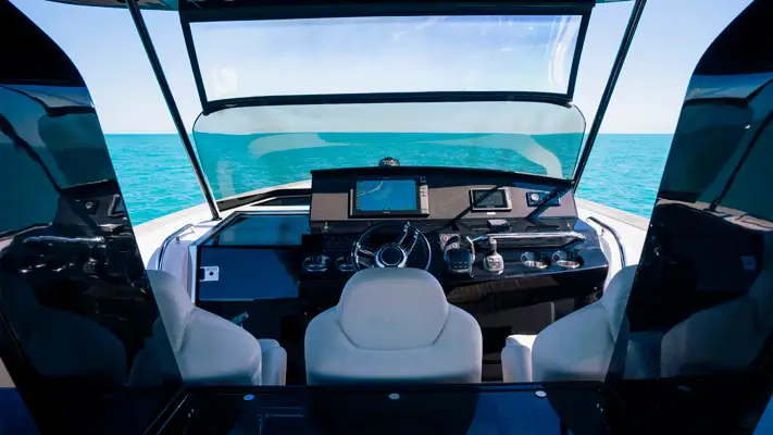 Pardo 43 charter Monaco control panel view mph club
