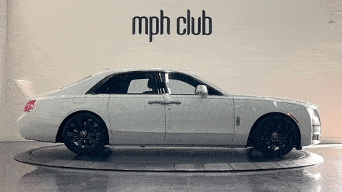 White on blue Rolls Royce Ghost mph club