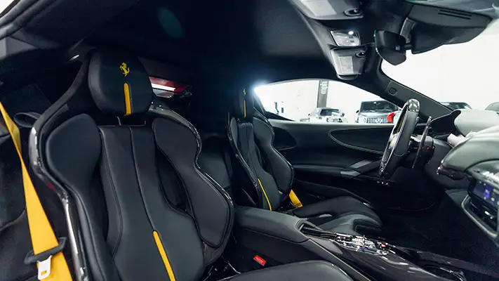 Ferrari SF90 Stradale rental interior view mph club