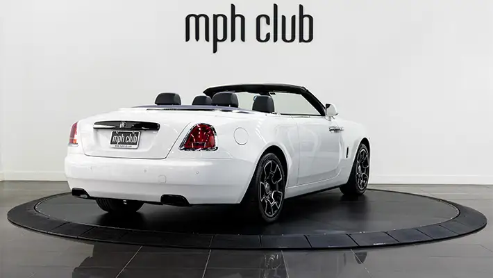 Rolls Royce Dawn Black Badge rental rear view mph club