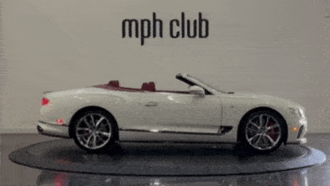 White with red Bentley Continental GTC rental mph club