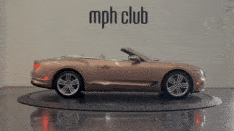 Gold Bentley Continental GTC rental - mph club