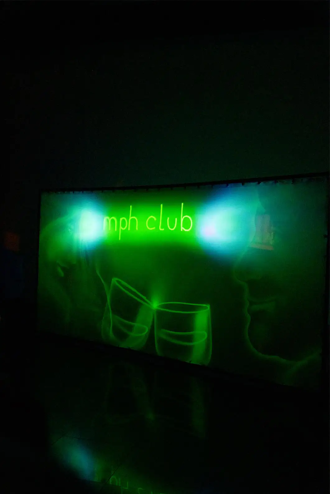 Portion of America's Got Talent guest, Alex Dowis, performing a light show specifically catered towards mph club's Networking Event.