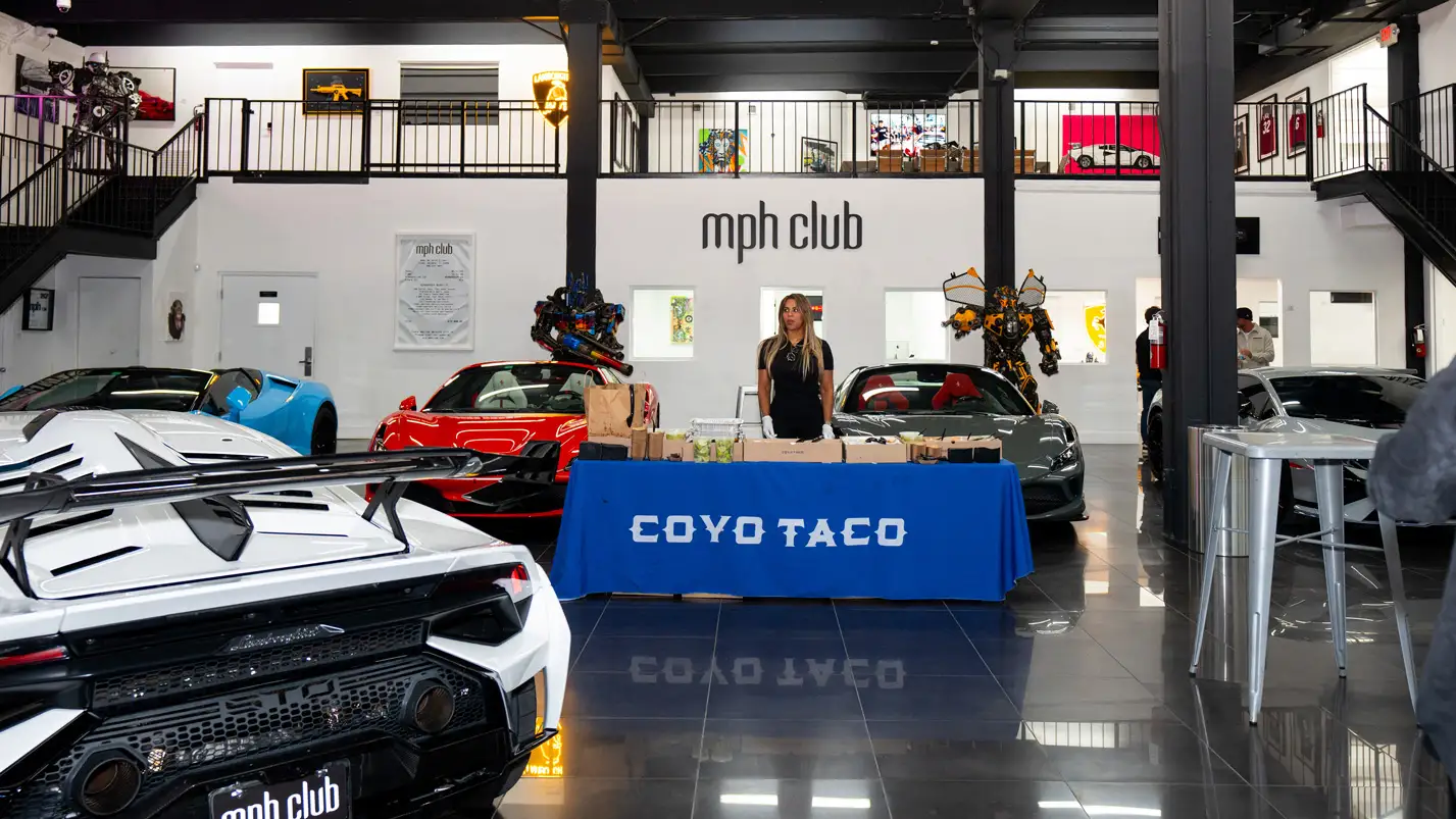 Coyo Taco, an internationally known Mexican restaurant, prepared to serve guests for the night.