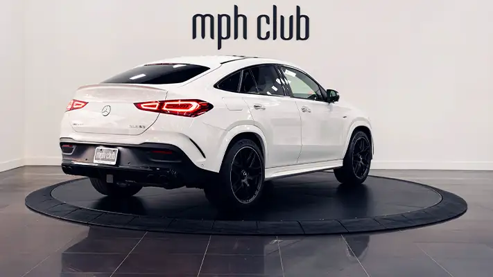 Mercedes Benz GLE 53 AMG rental rear view - mph club