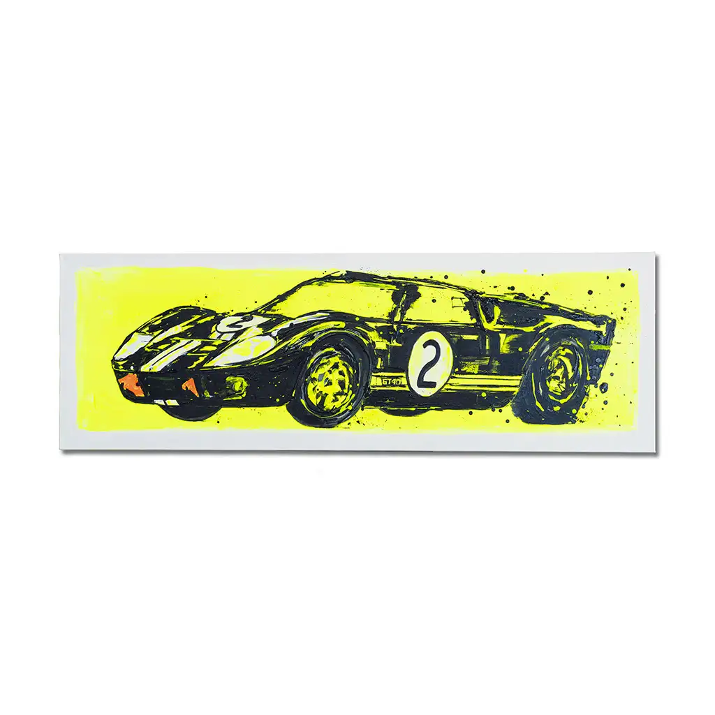 mph club art Ford GT40 by Luis Toro profile
