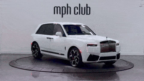 White on blue Rolls Royce Cullinan Black Badge for rent - mph club